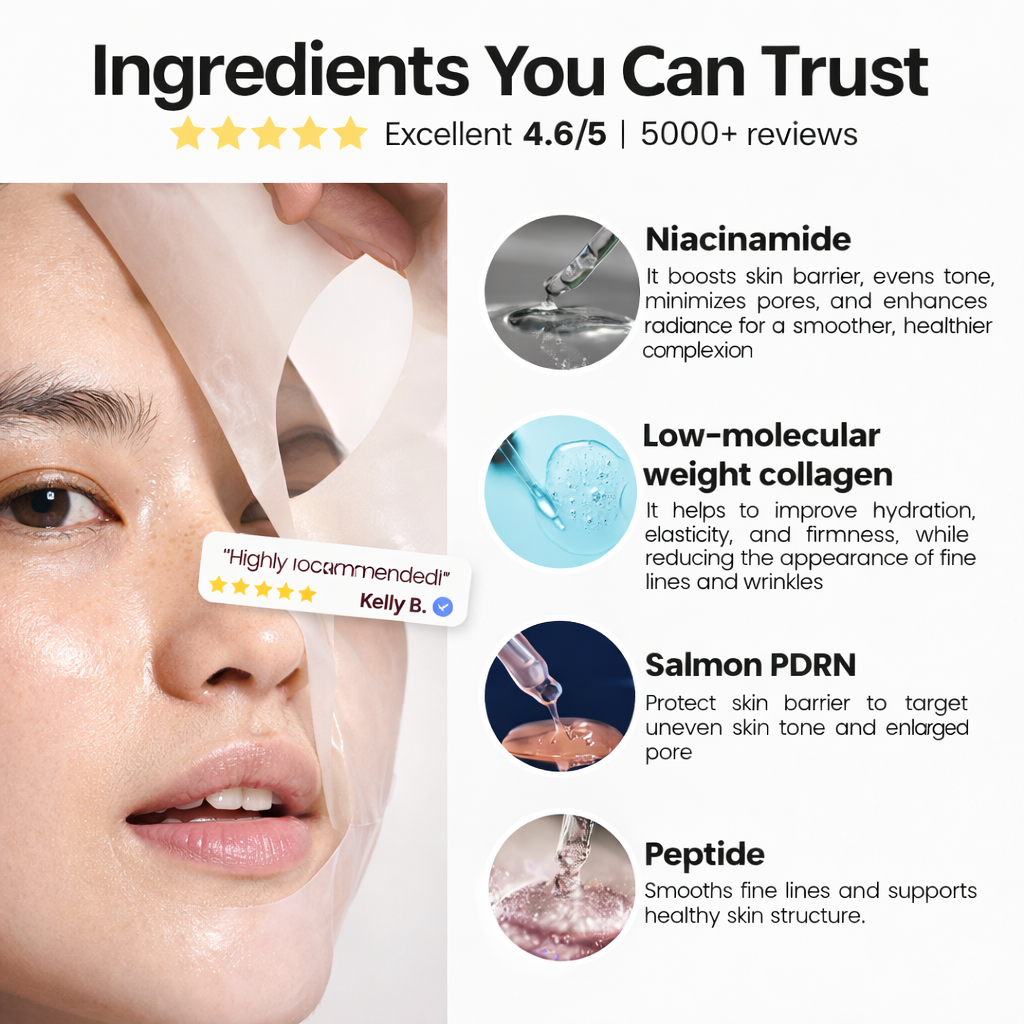 Salmon PDRN Pink Collagen Face Mask