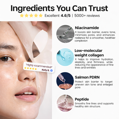 Salmon PDRN Pink Collagen Face Mask