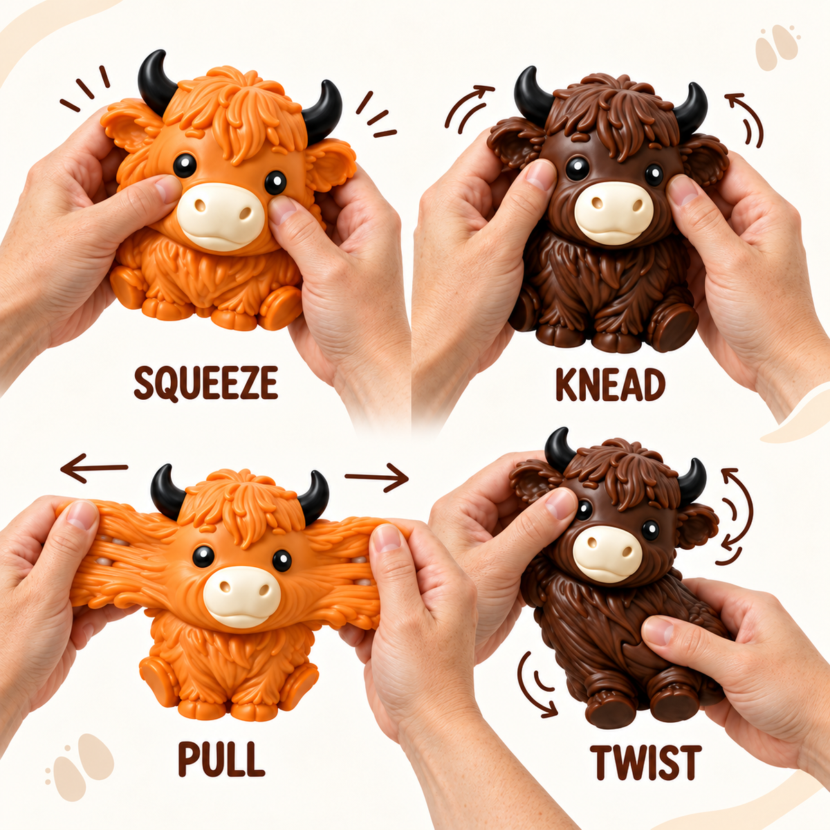 Moochi Highland Cow Squishy